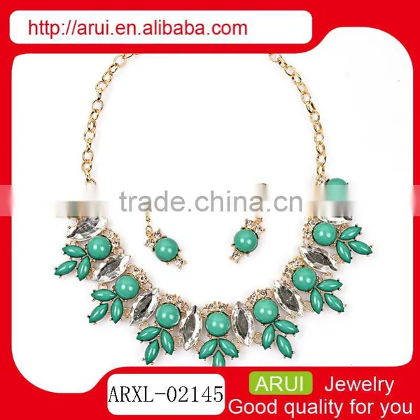 Bulk Colored Stones Choker Necklaces 2016 Crystal Statement Necklace photo-3