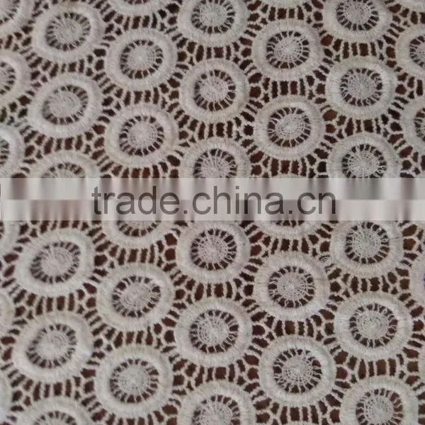 2016 Spot Supplies Embroidery Cotton Lace Fabric Full Whole Lace and Free Sample photo-3