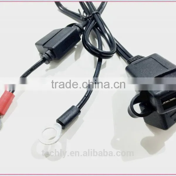 Battery Tender Quick Disconnect Fused Ring To 6V 2.1A USB Charger Adapter photo-3