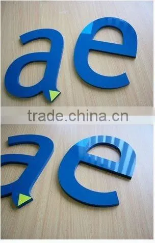 Plastic Laser Cutting Words and Numbers