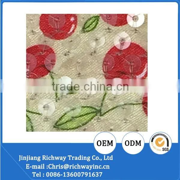 Sequin Tulle Fabric Soft Material for Shoe Lining photo-2