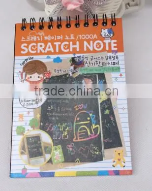 Kids Magic Color Drawing Scratch Art Paper Book for Children Scratch Note Book Customized Size