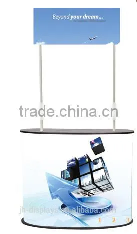 portable easy folding promotion table with header