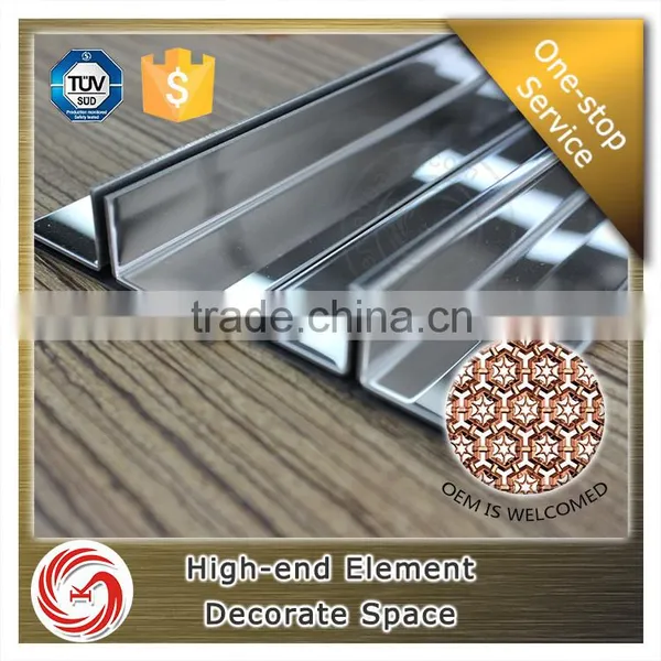 Mirror Surface Polish Silver Stainless Steel Floor Expansion Joint for Tile photo-4