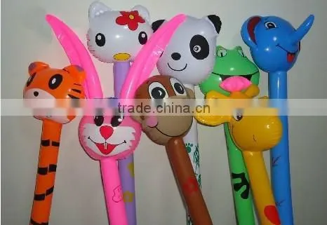 Pvc Inflatable Child Toy Animal Head Long Stick photo-2
