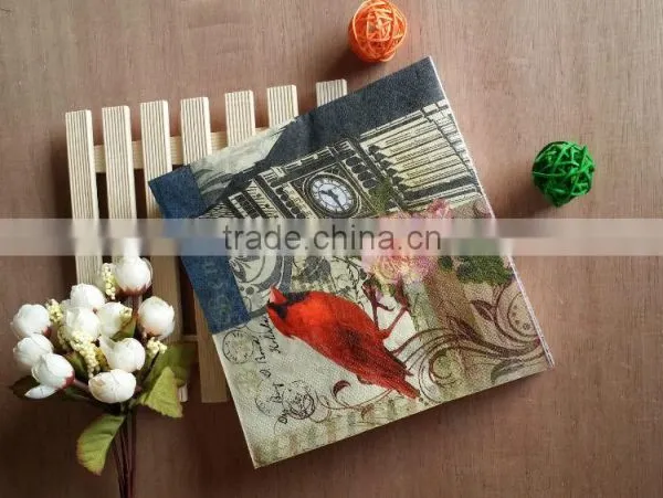 Virgin Wood Pulp Cocktail Paper Napkins 25*25cm photo-3