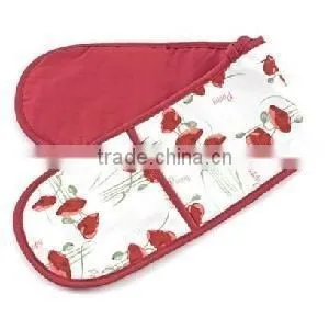 Cheap Price Double Oven Mitt Cotton Oven Mitt China Oven Gloves photo-2