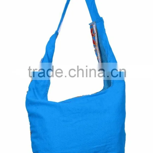 Handmade Elephant Embroidered Cotton Fabric Bag photo-2