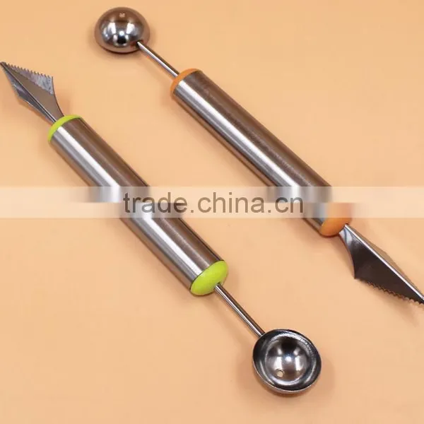Amazon Multifunction 2 in 1 Fruit Dig Spoon Balls&Carver,stainless Steel Baller,dig Ball Tools