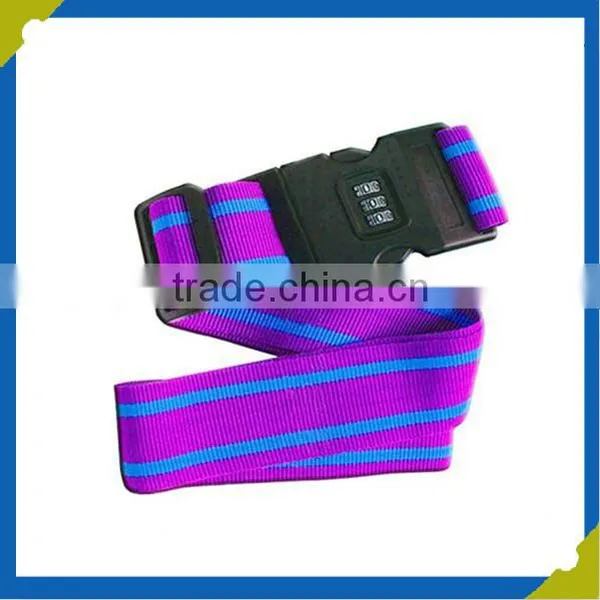 Custom Logo TSA Approved 3-Dial Combination Lock Luggage Strap photo-3
