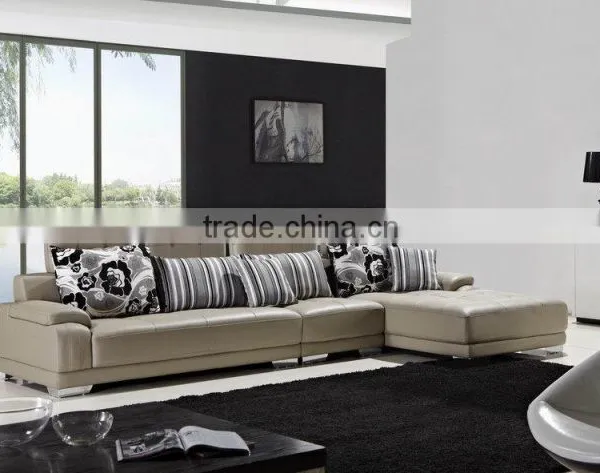 Soft Furniture / Living Room Furniture / 1+3+couch / Modern Leather Home Sofa L17