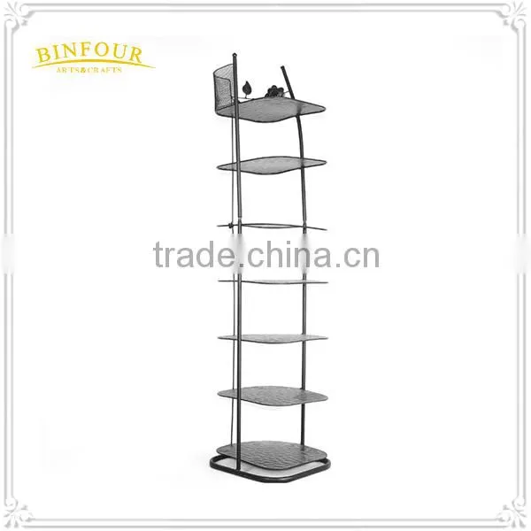 7 Tiers Metal Black Indoor Deco Portable Shoe Racks photo-4