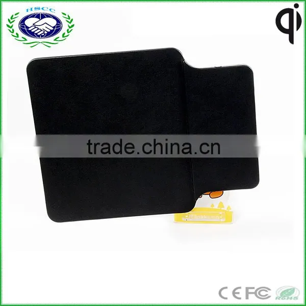 Fashional Leather Wireless Charger Mouse Pad for qi Smart Phone Wireless Charger photo-3