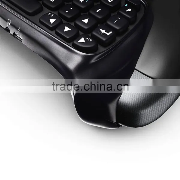 Propshiping Black Bluetooth Mini Wireless Chatpad Message Keyboard for Sony Playstation 4 PS4 Controller Gmaepad photo-4