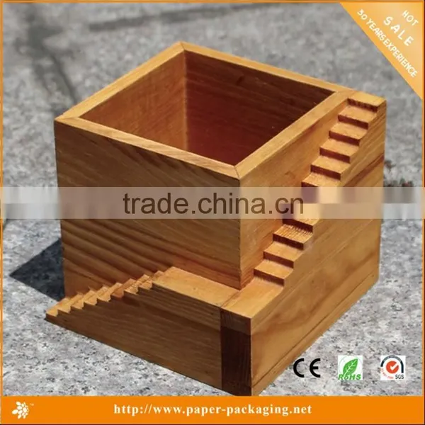 2015 Wholesale Custom Antique Small Wooden Tray for Plants photo-2
