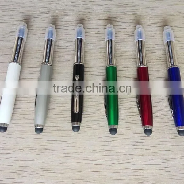 Wholesale 3 in 1 Combination Led Pen Stylus Touch Screen Ball Pen Quality Choice photo-2
