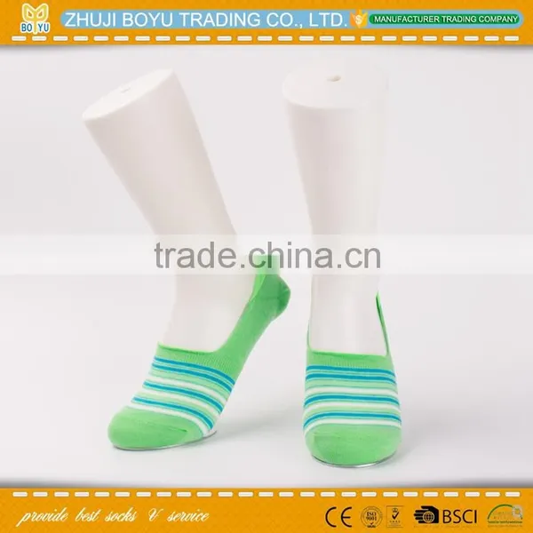 BY-161011 New Design Colorful Lady Woman Invisible Socks Young Girl Socks Bulk Wholesale Socks Quality Choice Most Popular