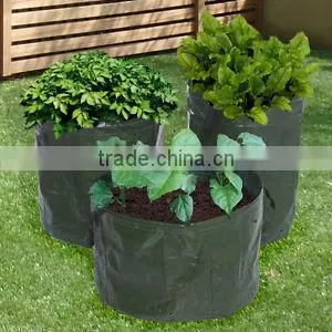 PP/PE Woven Round Garden Herb Planter Bags With Pockets,Herb Planting Grow Bag,Garden Herb Grow Bag photo-6