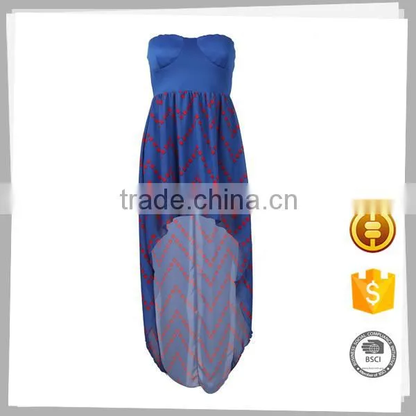 New Style Soft Fashion Short Front Long Back Dress for Girls