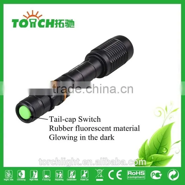 High Power Flashlight XML T6 Zoomable 5 Modes With SOS Flahslight Glare Flashlight for Outdoor Camping Use 2*18650 Battery Lamp photo-3