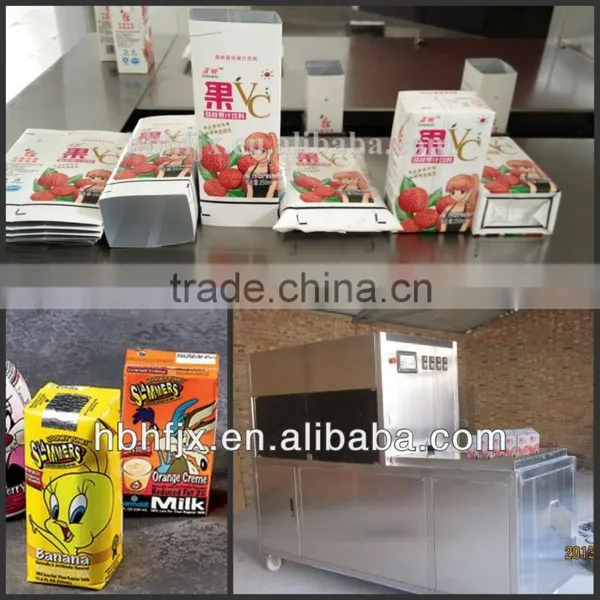 250ml Fresh Milk Aluminum Composite Carton Filling and Sealing Packing Machine