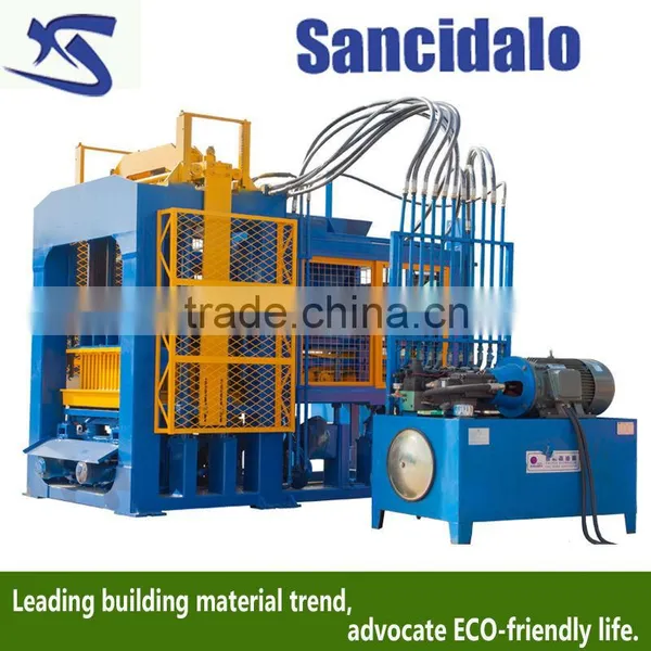 construction equipment automatic brick machine QT8-15 brick making machine sancidalo