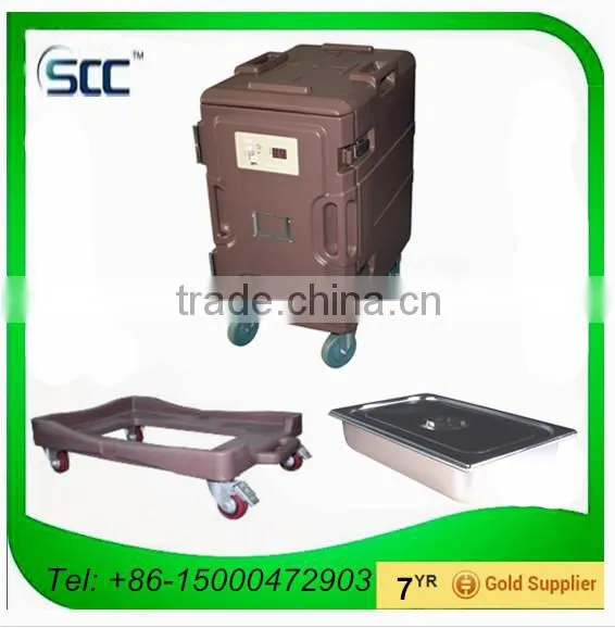 116L Hotel Calefaction Food Container, Multifunctional Food Container With Wheels Keeping Food Hot photo-5