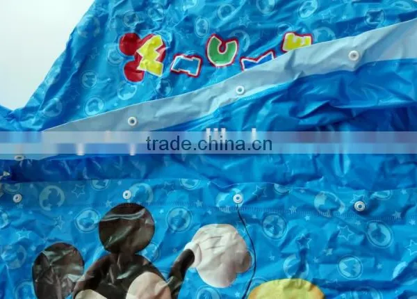 PVC Waterproof Raincoat Poncho for Child photo-3