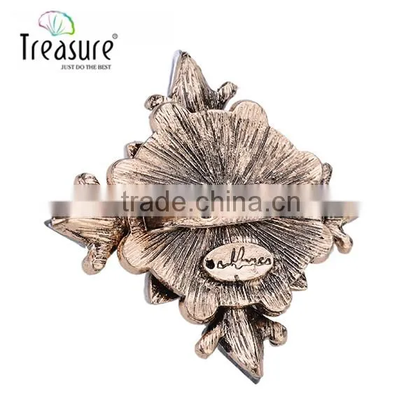 2015 New Products New Model With High Quality Artificial Flower Rhinestone Brooch Wholesale Jewelry China photo-5