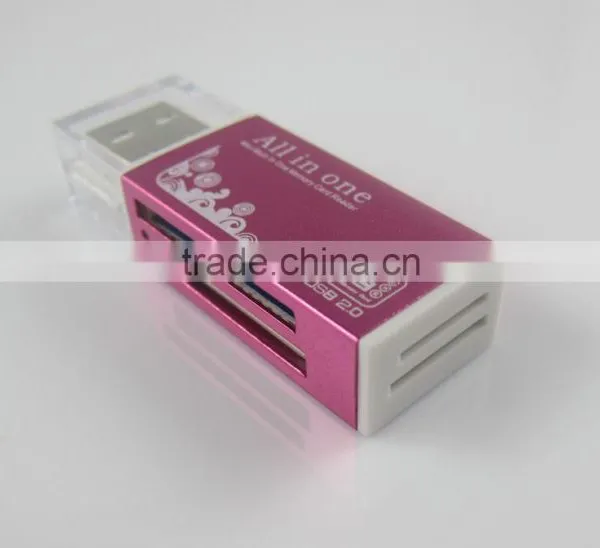 All in One Aluminium Memory Micro SD SDHC TF MS M2 Card Reader photo-5