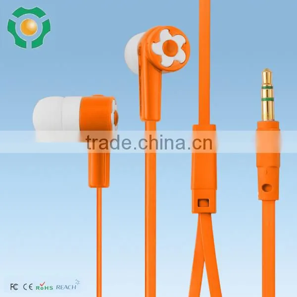 Hot Selling in Ear Flat Cable Earphone, Promotion In-ear Stereo Earphone for Mp3 photo-3