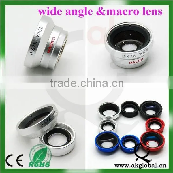 Manufacturer Lens 0.67x Wide Angle Lens With Marco Conversion Lens for Mobile Phone Lens photo-3
