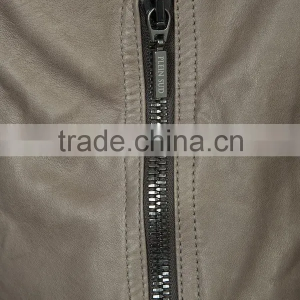 Newest High Collar Short Ladeis PU Jackets photo-5