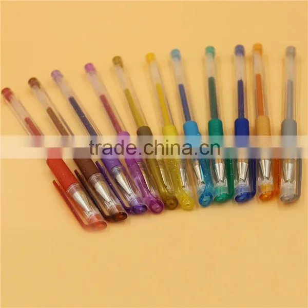 Smooth Writing Glitter Metallic Neon With Grip Gel Pen Set Color Pen Quality Choice photo-2