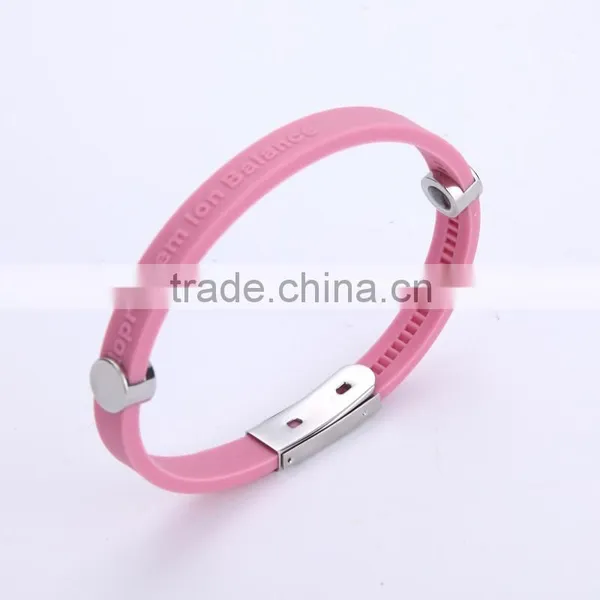 Noproblem P023 Friendship Hygienic Personalized Sports Elastic Power Bracelet for Couple photo-4