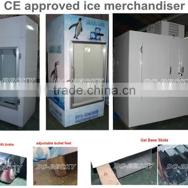 New Design Cihlled and Freezing Ice Merchandiser for Gas Station Ice Storage Bin photo-4