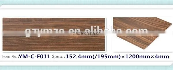Anti Cigarette Moisture Proof Wood Laminate Vinyl Planky Floor Board
