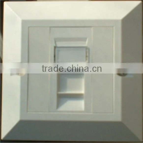 China Supply High Quality Cat6 Double Port Rangle J45 Network Face Plate With Low Price photo-3