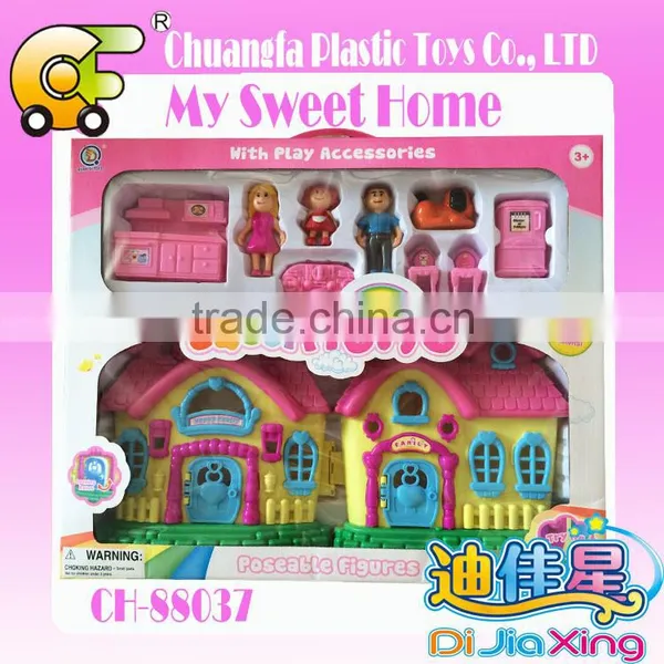 Kids Mini Villa Toys Modern Villa With Furniture Wooden Villa Toys photo-3