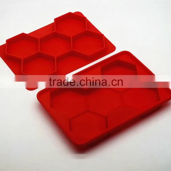 New Products 2016 Wholesale BPA Free FDA Food Grade 5 Cavity Silicone Burger Press