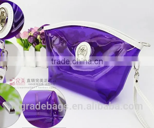 Purple Clear Cosmetic Bag photo-4