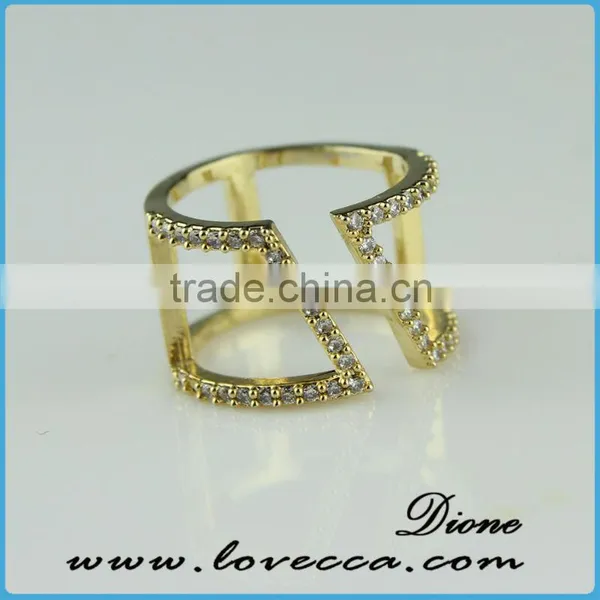 2015 Fashion Jewelry Ring!latest Weddingring Design!micro Pave Diamond Setting Ring-wholesale New Silver Ring Products photo-2