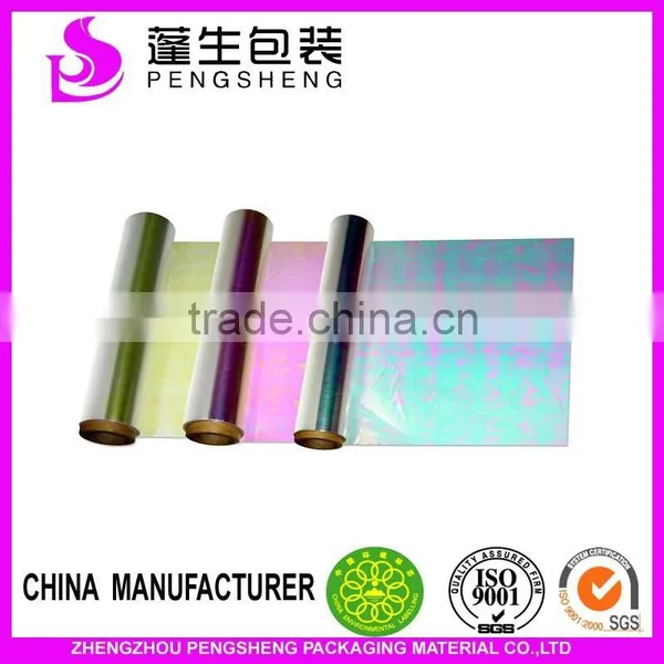 Polyester 12mirco/15mirco/18mirco Rainbow Holographic Metalized Film for Decotation photo-6