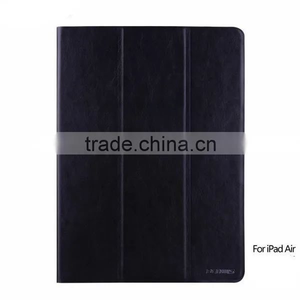 Chinese OEM PU 3 Folds Tablet pc Leather Stand Case for IPad Air 2 photo-2