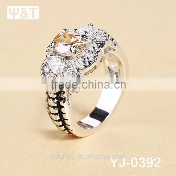 Jingli Jewelry Fashion Flower Shaped Wedding Ring For Women (YJ-392) photo-5