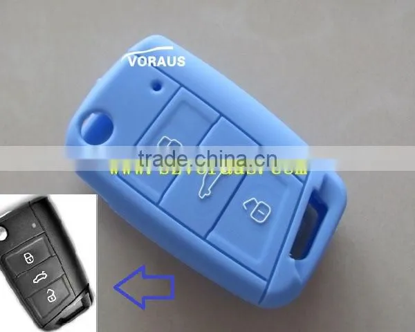 V 3 Button Smart Key Pack (light Blue) Silica Gel photo-2