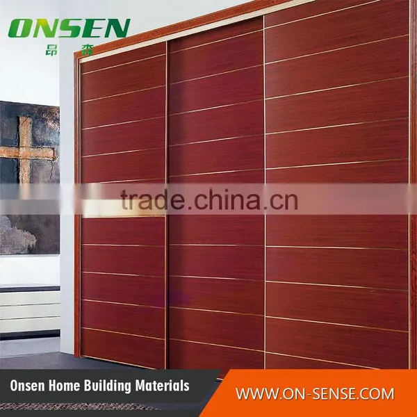 Latest Innovative Products Glossy Walnut Sliding Door Wardrobe From Chinese Merchandise photo-2