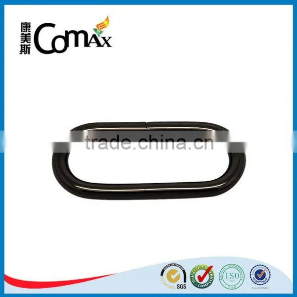 Fashion Bag and Handbag Black Metal Oval Ring photo-2
