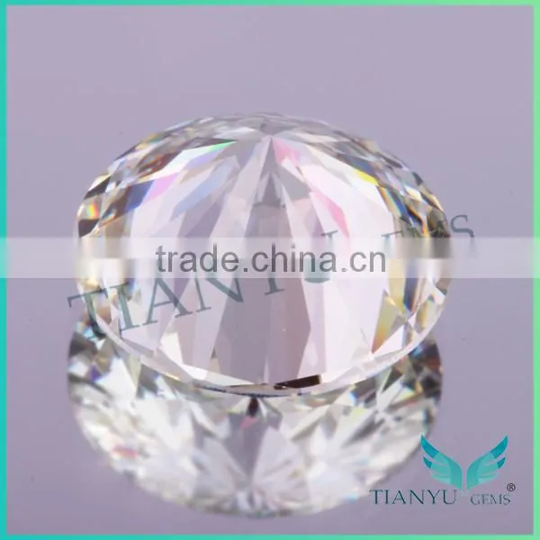 Superior Quality Excellent Cut Cubic Zirconia 6.5mm 2ct Diamond Simulant photo-3