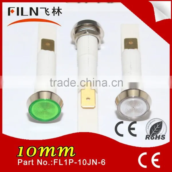 2015 Hot Sales High Light Plastic 10mm Red Led Indicator Light Panel Mount 24v photo-2